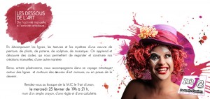 Les dessous de l&rsquo;art : Intervention de Bena à la MJC de Reyrieux, Ain.