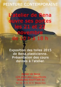 Portes ouvertes à l&rsquo;atelier le 21 et 22 novembre 2015